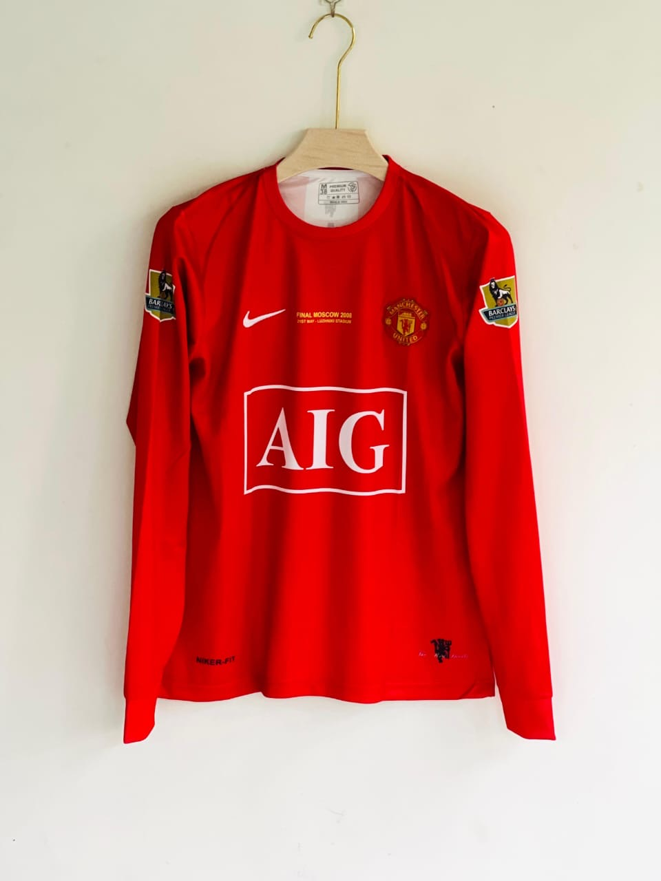 MAN UTD AIG RETRO JERSEY CRISTIANO RONALDO 2008