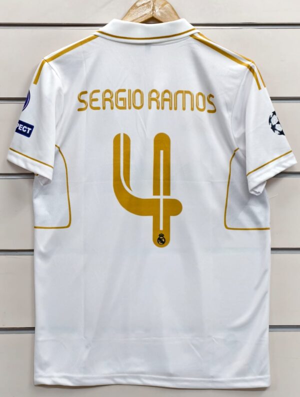 SERGIO RAMOS REAL MADRID 2011/2012 POLO EMBROIDERY (PREMIUM QUALITY)