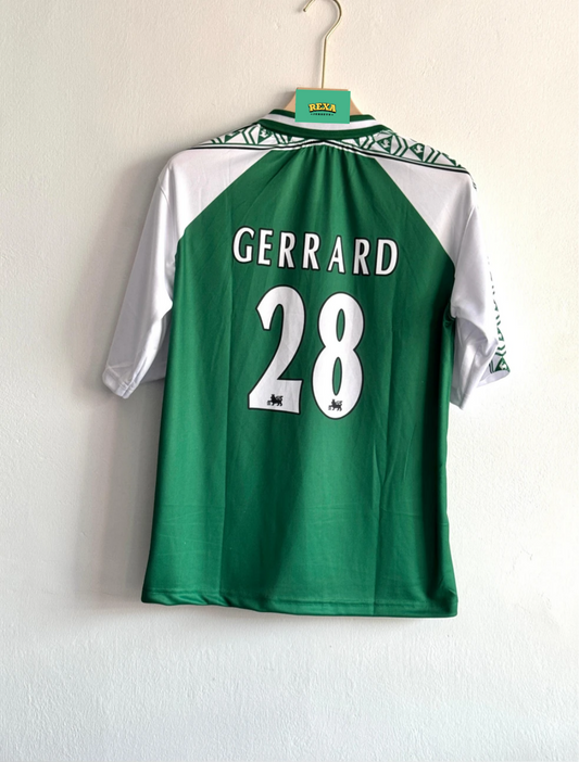 LIVERPOOL 1999-2000 AWAY KIT GERRARD FIVESLEEVE POLO SUBLIMATION SPECIAL EDITION