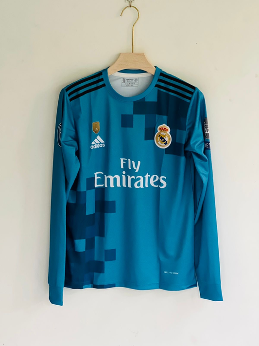 RONALDO BYCYCLE KICK 2018 RETRO REAL MADRID FULL SLEEVE