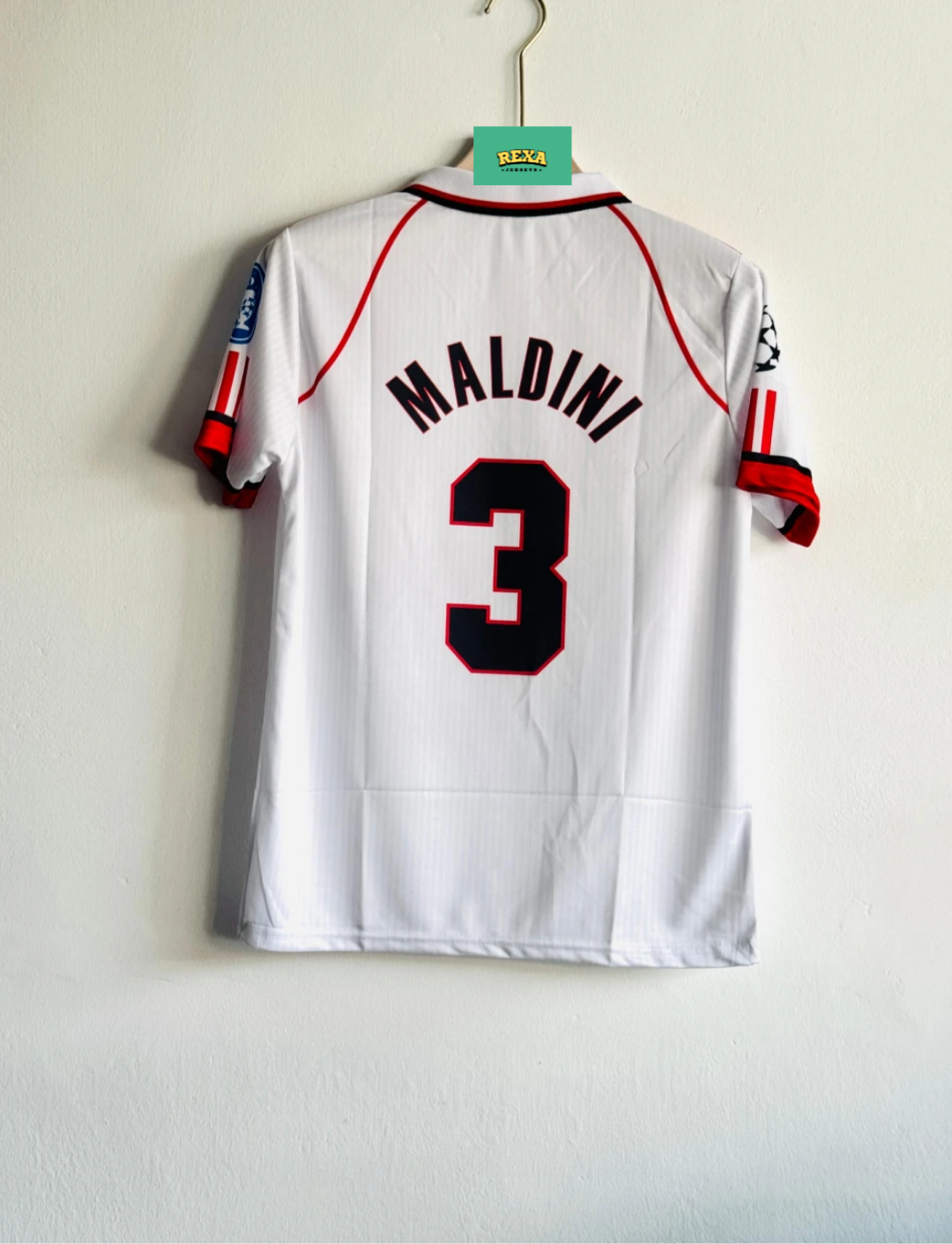 ACMILAN 1998-99 AWAY KIT MALDINI POLO
