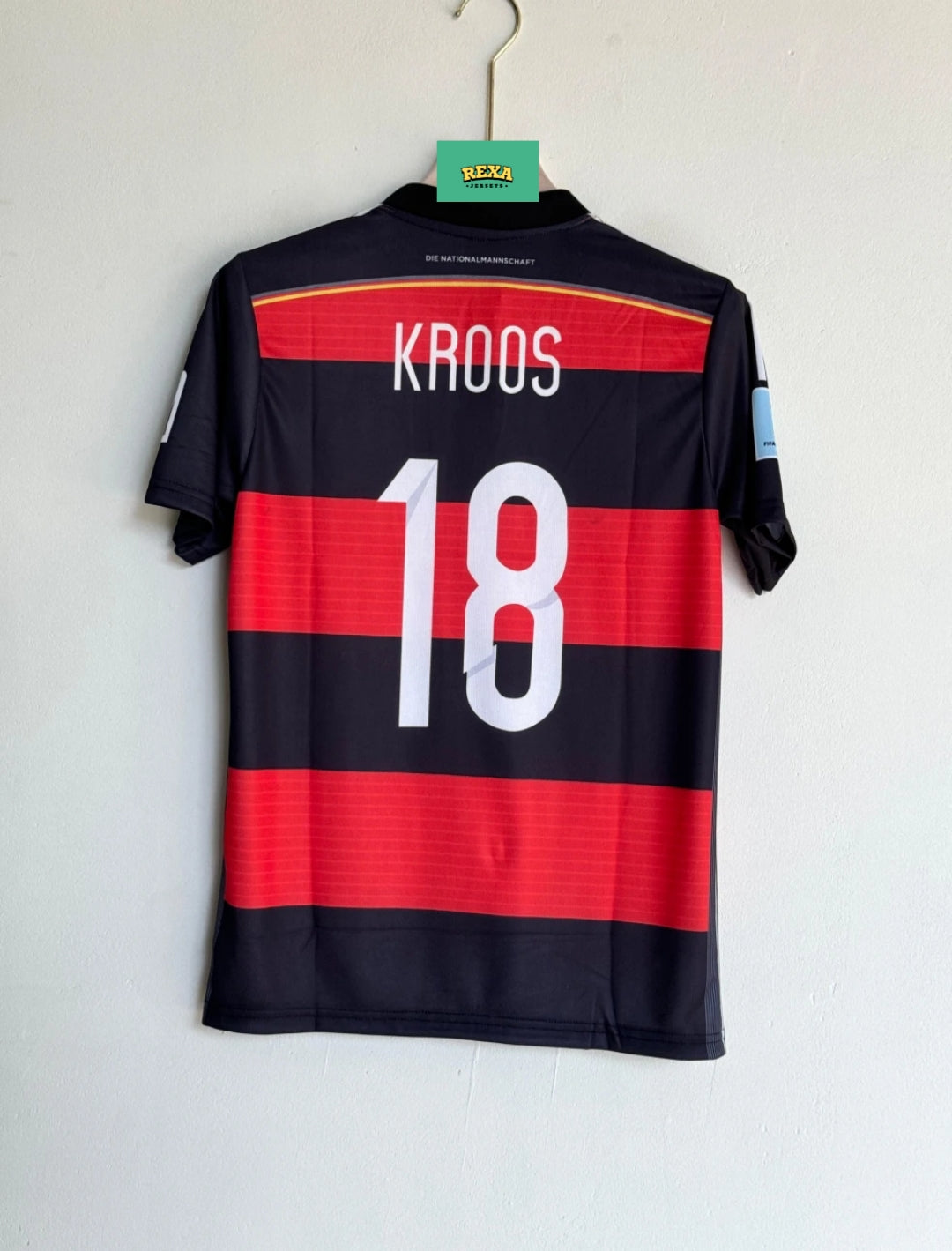 GERMANY 2014 AWAY KIT KROOS EMBROIDERY