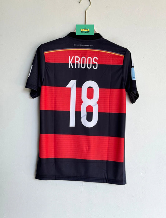 GERMANY 2014 AWAY KIT KROOS EMBROIDERY