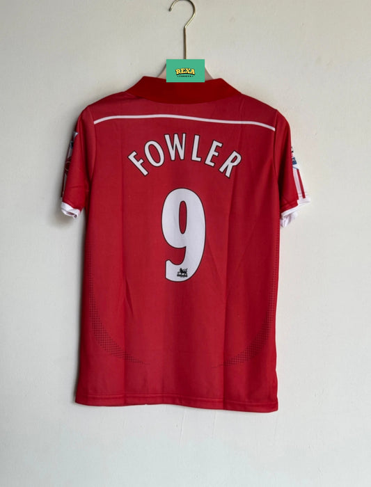 LIVERPOOL 2006-07 HOME KIT FOWLER POLO EMBROIDERY