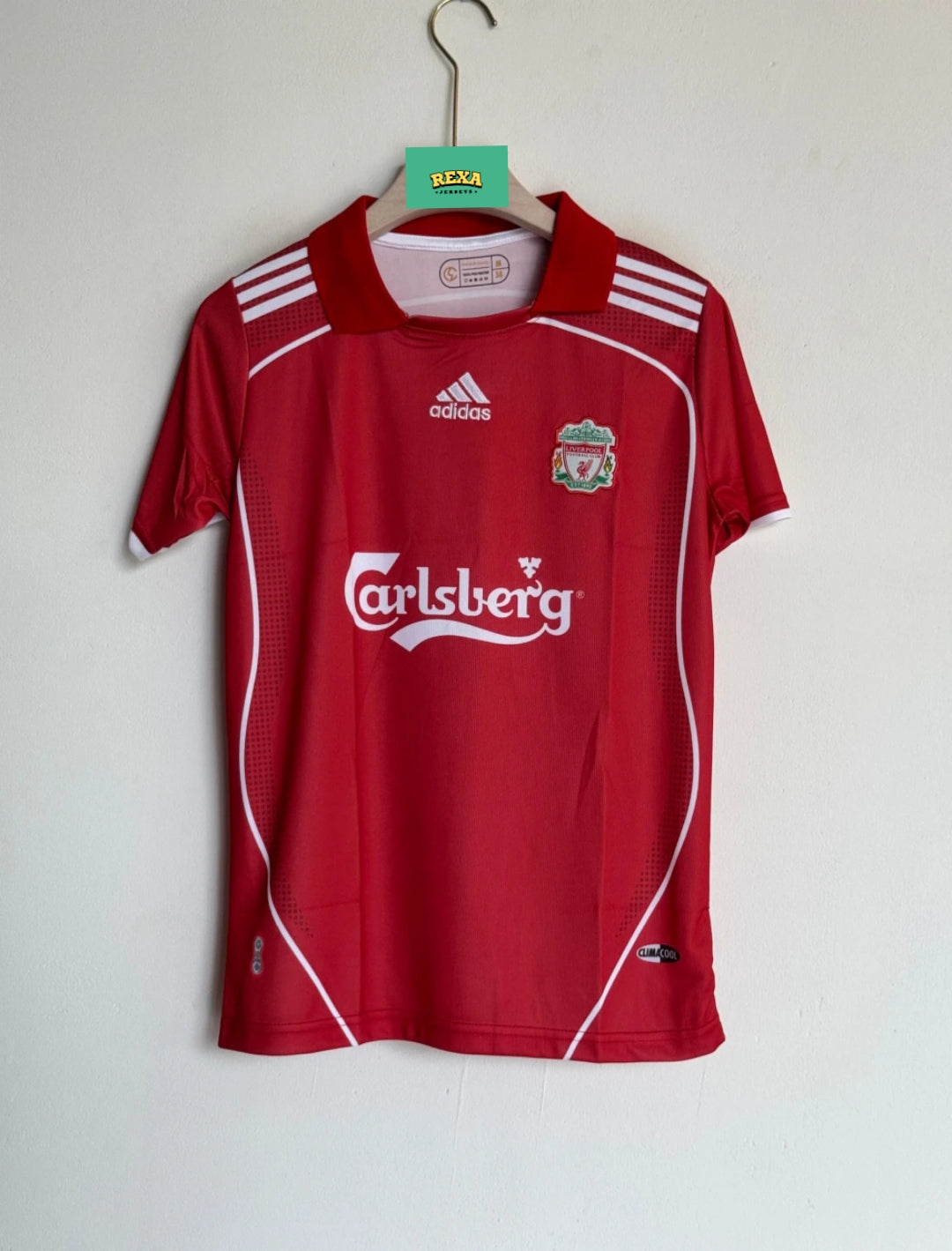 LIVERPOOL 2006-07 HOME KIT FOWLER POLO EMBROIDERY